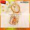 New Fashion Cat eye stone Frog Keychain Crystal purse Bag Key Chain ring key Gift
