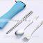Travel cutlery 3pcs spoon fork chopsticks with low price and high quality