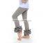 Latest items! Hot sale girl's cotton legggings gold dots fabric fashion leggings