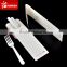 Disposable plastic cutlery set dinnerware tableware paper wrapper