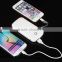 2016 New Products 6000mah Built-In Cable Exclusive Mobile Phone Portable Power Bank Custom Made For IPhone 6 For Samsung S6