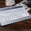black white Aluminum Bluetooth Wireless Keyboard Case Cover for Apple New iPad 4 3 2+bluetooth wireless keyboard