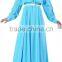 Healthy Fabric Slim Fit muslim long sleeve evening dress