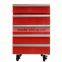 JGA Retro Style 1 Drawer 50L Mini Toolbox Refrigerator , Safe Fridge With 4 Wheels Vertical Refrigerated Showcase