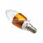 LED Candle bulb Golden high power 3W Cool White led candle light bulb E14 led candle bulb