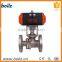 Good sealing performance 3 way pneumatic ball valve