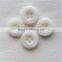 Fashion custom white resin button four holes white button for coat