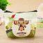 Promotion cheap monkey printing PU leather coin purse china supplier