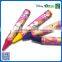 2016 Wholesale environmental 4 color crayon into paper box for drawing