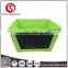 Collapsible fabric storage box with blackboard