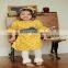 wholesale baby sisters ruffle satr print girl boutique clothing letter print long dress for 4th of july