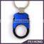 Promotion color plated with buckle coin keychain for euro