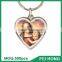 Best selling metal souvenir heart-shaped printing catholic gold keyring