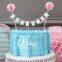 Triangle colorful Cake Pattern Paper Banner For Birthday Party Decoration
