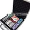 clay poker game set domino game set travel poker set in straight corner aluminum case