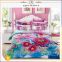 Home textile supplier manufactuing full size 100% cotton printed luxury rose pattern bedding set