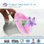 The hot sale cute flower shaped silicone suction lids for cups
