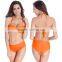 Hot Sexy Women's bikini fission pure color Swimwear Bathing Suit M L XL