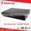 2016 Hot Sale16CH 720p/960pNVR for CCTV Security System 2 Hard Disk YJS-NVR8016A