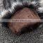 Winter Leather Car Driving Gloves Flannelette Inside With Fox Fur Double Face Sheepskin