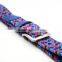 braided woven belt with shinny silver buckle for man