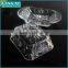 Machine Made Clear Glass Butter Dish