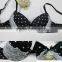 New Design Japanese Style Dot Printed Nylon Bra Panty Set (EPY 164)