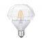 Led Diamond shape filament bulbs, e27 edison filament led light bulbs