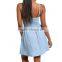 cotton casual chambray new model girl dress JXQ1252