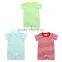 Wholesale knit children clothes bodysuit cotton rompers infant kids clothing striped boys shortalls baby romper shortalls