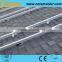Mini solar panel flat roof panel system mounting structure