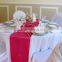 Red Satin Table Runner For Square Tables