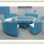 Resort used Wicker hotel table and chairs (T499)