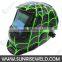 2016 HOT popular Welding Helmet Auto Darkening Green for potable welding machine