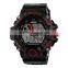SKMEI dual time silicone digital analog watch men's sport s shock resist watch waterproofed