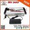 Deep Cycle Green EVS Electric Bike Battery 36V 24Ah with Samsung Cell , 36V 800W Electric Bike Battery
