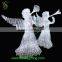 2016 new design waterproof hanging light up lighted acrylic angel ornament