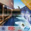 HF JY-P-W03 new designed waterproof glass mosaic swimming pool tile cheap blue flower mosaic pool tile prices