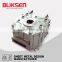 Sheet metal precise laser cutting of aluminium block for machining