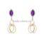 charm gold plated ear rings / earring for women