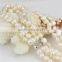Fashion Freshwater 3 Strands AA 8mm Baroque Pearl Set