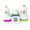 Hot selling dual usb port car charger for cell phone and tablet