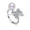 top quality custom fashion pearl ring designs for women