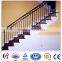 Powder coating black cast iron stair railing