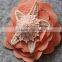 MYLOVE girls gift red star fabric hair clip beach holiday headwear