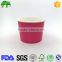 Small ice cream paper cups with plastic lid good supplier made