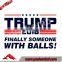 2016 I Love Donald Trump Rhinestone transfer Trump glitter Heat Transfer for Garments