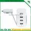 2017 New trend mobile accessories 4-Port USB In Car Super Fast Charger with 1m cable for iPhone 6s / 6 Samsung HTC