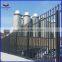 Black PVC Coated Galvanized Steel Palisade Fencing