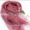 100% lady silk chiffon scarf newest design